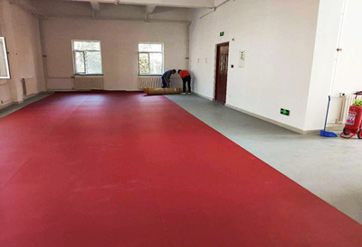 交通運輸部水運科學研究所健身場地煥新升級，塑膠地板批發助力健康運動